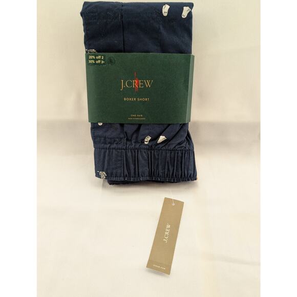 NWT J.Crew Printed boxers in cotton in Peanuts Halloween Navy size Small - Picture 3 of 6